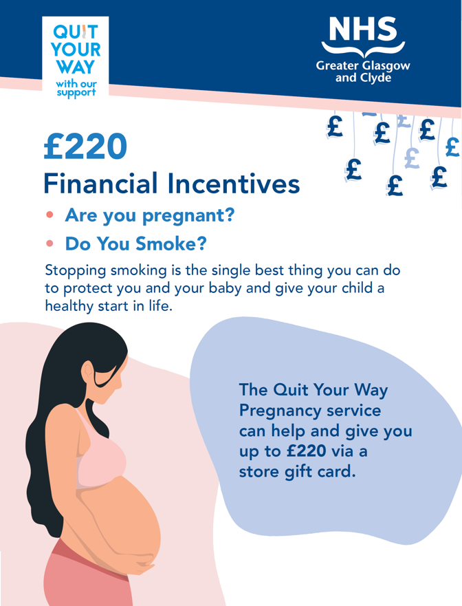 Information about financial incentives for stopping smoking. You can get up to £220 in shopping vouchers when you quit with our support.
