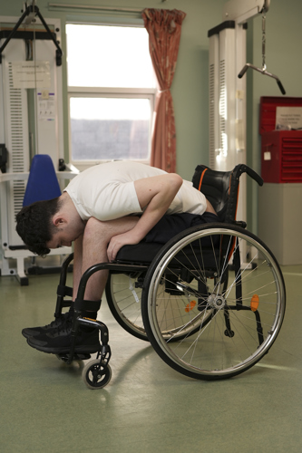 Pressure relief leaning forward