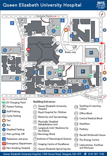 map of QEUH campus